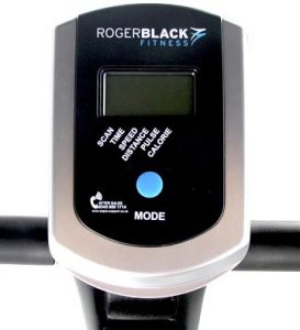 Roger-Black-Gold-Folding-Exercise-Bike-Display